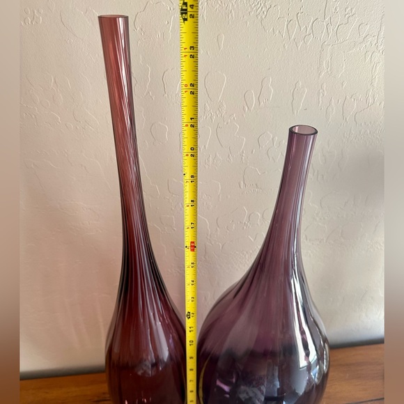 Purple Decorative Vases - Picture 3 of 3